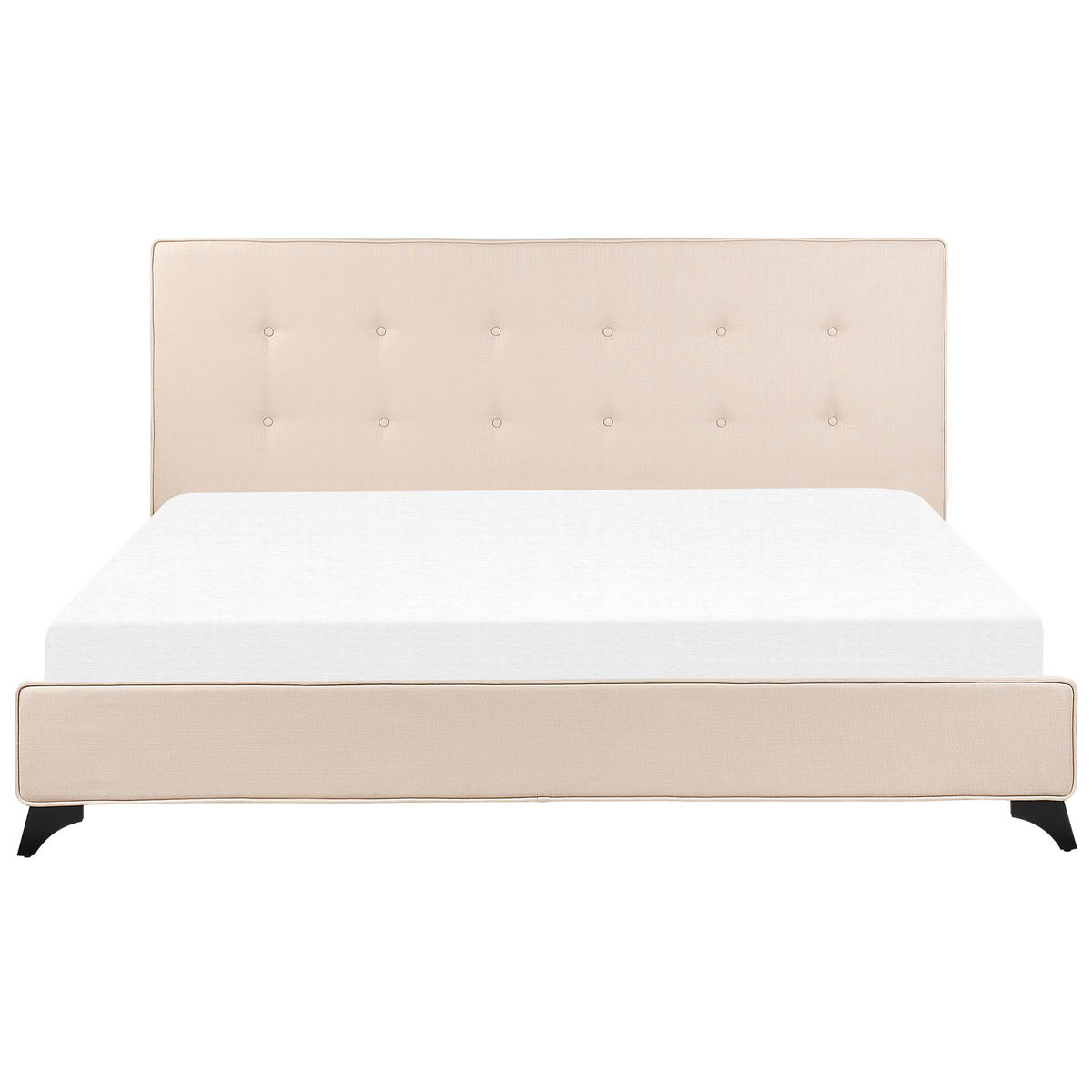 POLSTERBETT 180/200cm Beige Ambassador - Beige, Textil (180/200cm) - Beliani
