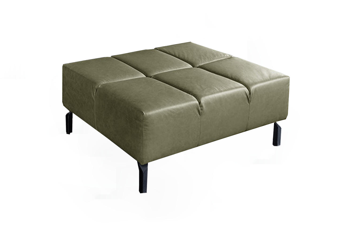Kawola Polsterhocker Olivgrün 107x43x71 cm