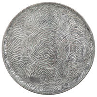 PODNOS Barvený Stříbrný Kitnos - stříbrná, kov (49/2/49cm) - Beliani