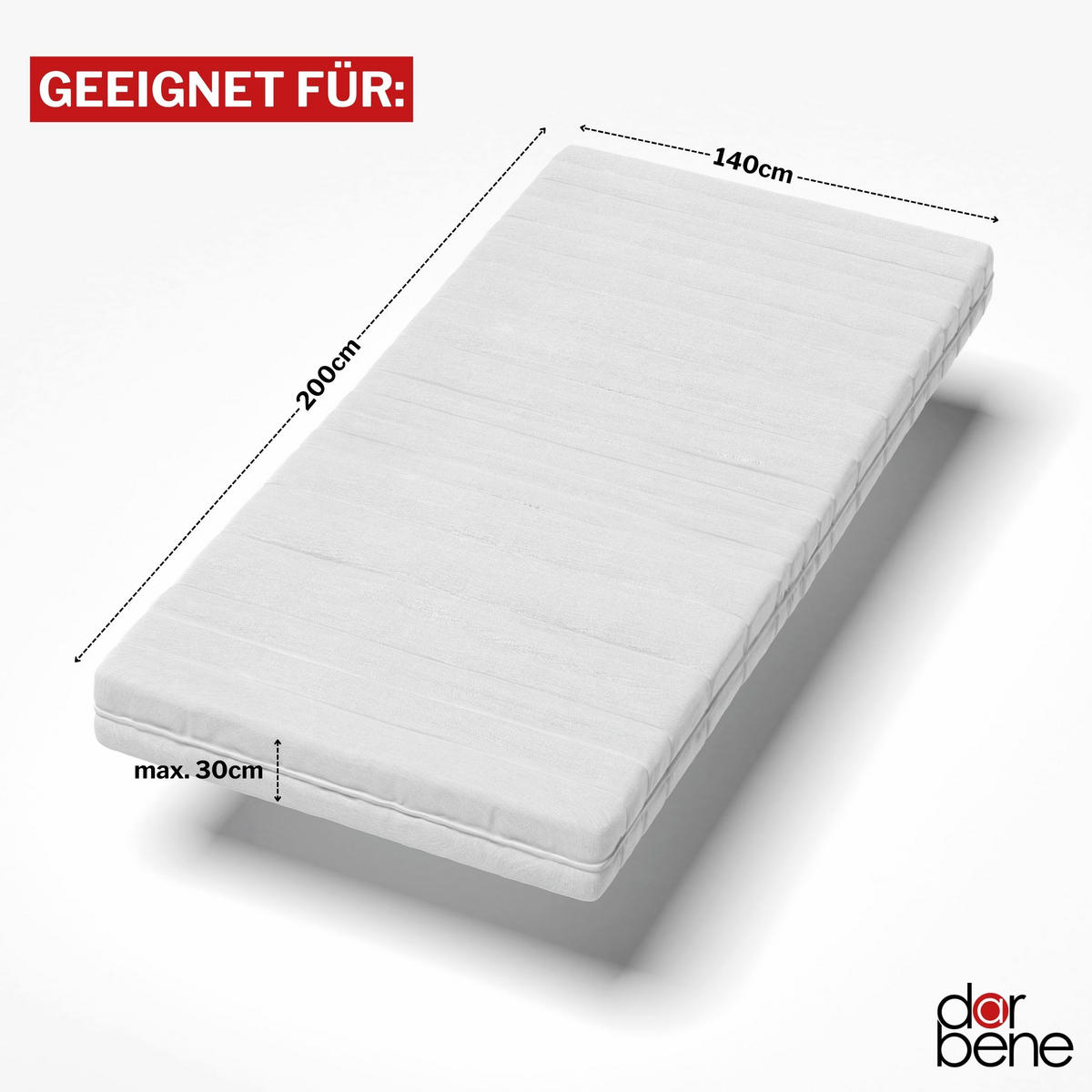 SPANNBETTLAKEN Premium Jersey Baumwolle - Hellgrau, Naturmaterialien (140/200cm) - DarBene