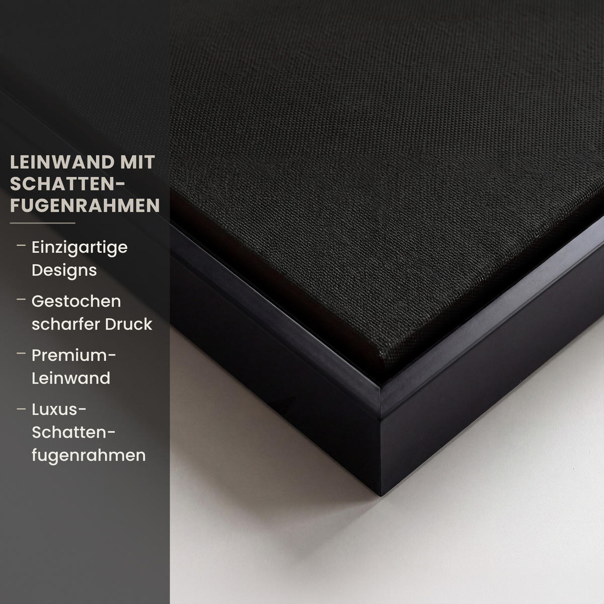 LEINWAND Bilder mit Rahmen - Frau - Schwarz - Gold - Gesicht - Lippen - 90x90 - Goldfarben, Textil (90/90cm) - MuchoWow
