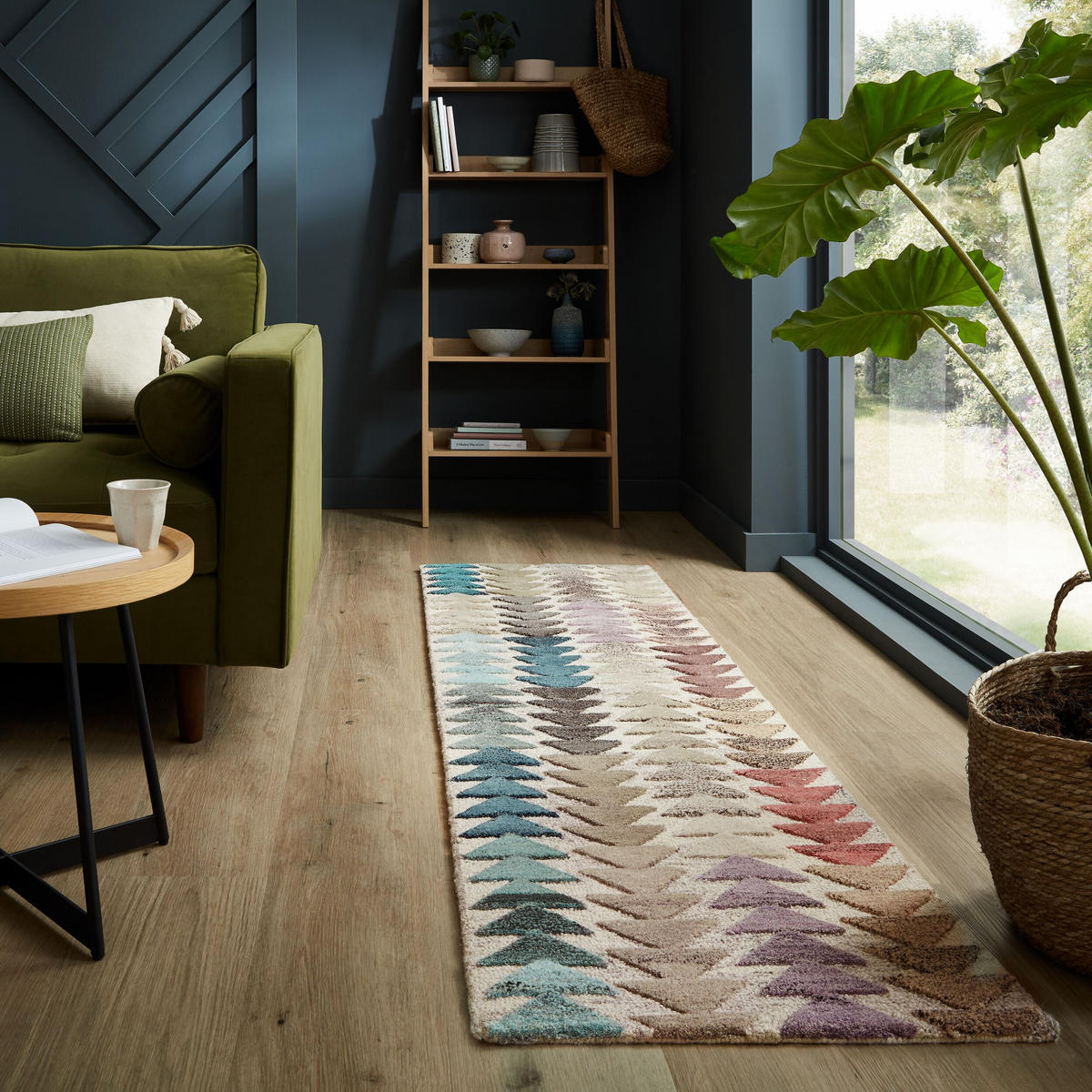 WOLLTEPPICH Hoch-Tief-Design, modern ESK JACK, Multi 60x230 cm - Multicolor, Textil (60/230cm) - KADIMA DESIGN