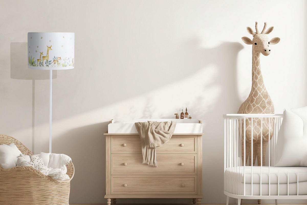 STEHLAMPE Bunt 40/30 cm - Multicolor/Weiß, Kunststoff (30/3.8/30cm) - ONZENO