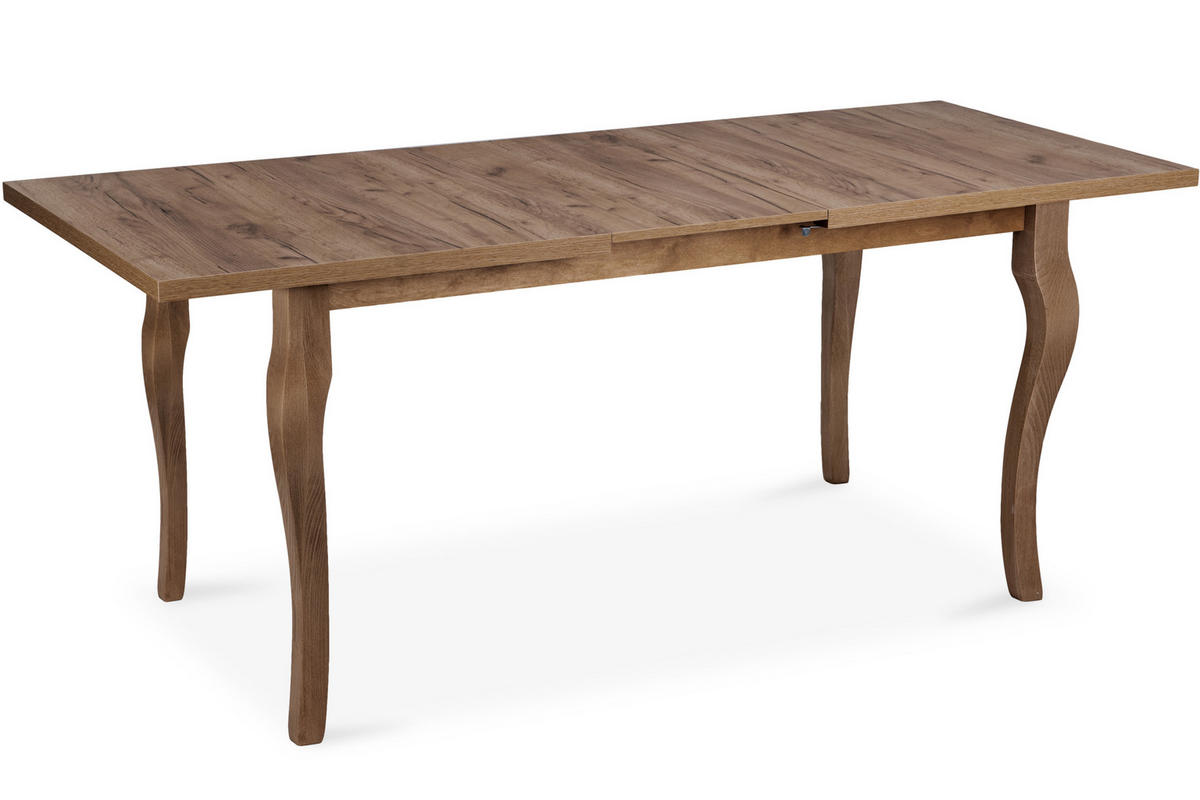 ESSTISCH CABIO ausziehbar bis 190cm, Eiche lefkas - Eichefarben, Holz (150/77/80cm) - KONSIMO®