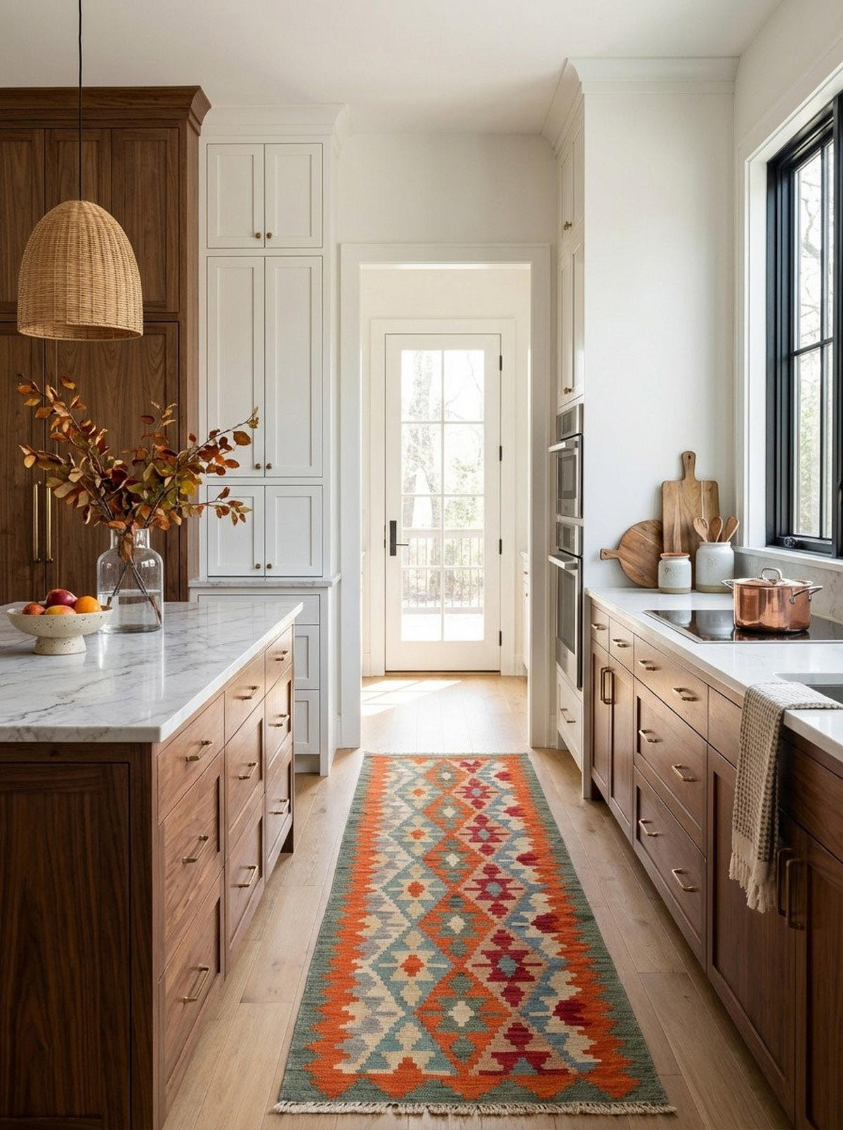 HANDWEBTEPPICH Kelim Gashgai Mehrfarbig 187/57 cm Schurwolle - Multicolor, Textil (57/187cm) - Looma