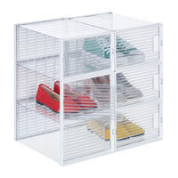 6XKRABICA na topánky - priehľadné, plast (23.5/15.5/34cm) - Relaxdays