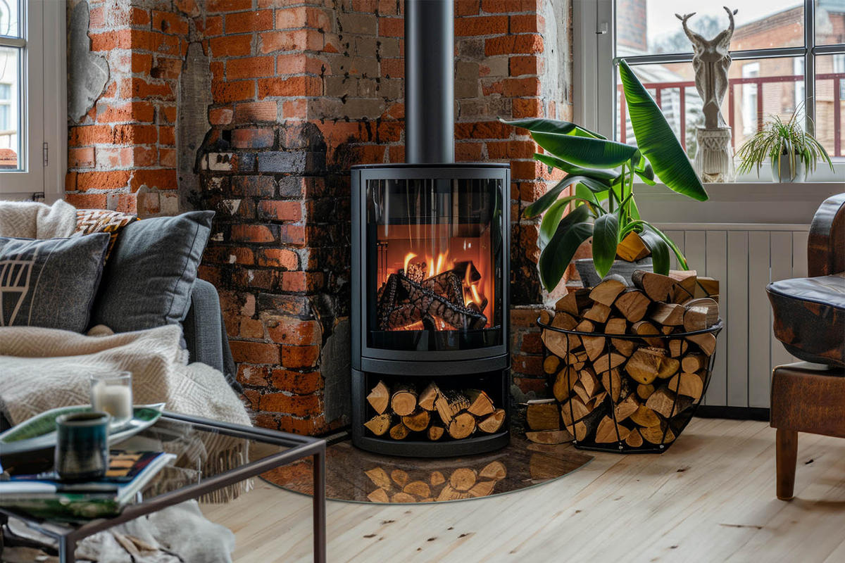 GLASPLATTE für Kamin 100x100 cm - Braun, Glas (100/100/0.4cm) - TULUP