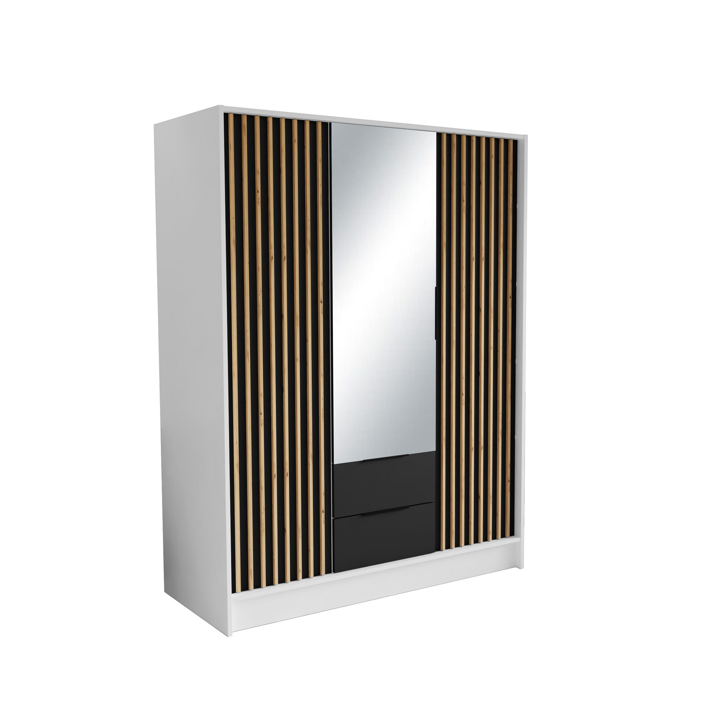 Masseno Drehtürenschrank Weiß 150.5x200x51 cm