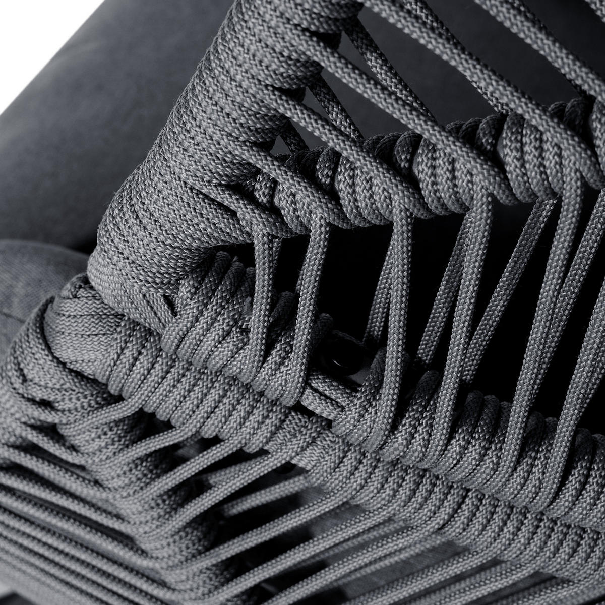 GARTENSESSEL - Eisen / Polyester - Schwarz, Textil/Metall (100/140/100cm) - home24