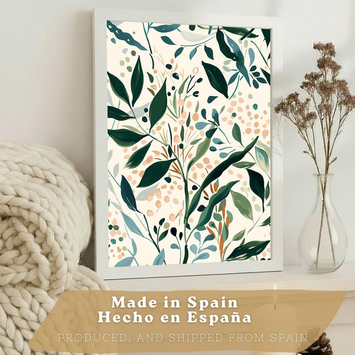 PLAKAT Sada 3 Les A3 Bílý rám - bílá, papír (29.7/1/42cm) - Nacnic