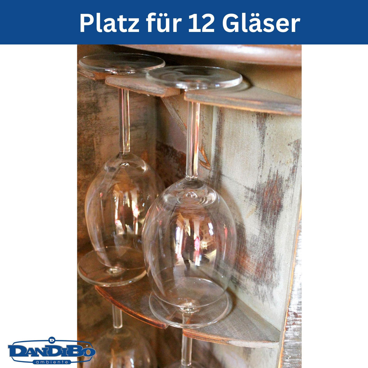 WEINREGAL Fassform 18 Flaschen Holz - Braun, Holz (52/72/52cm) - DanDiBo