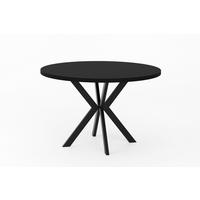 ESSTISCHE EDEN - Schwarz, Holzwerkstoff (120/120/76cm) - Meblini