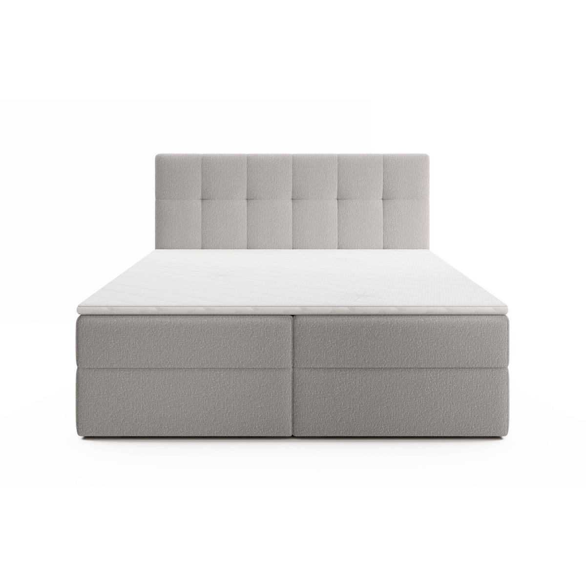 BOXBETT Arturo In Freya - Grau, Holzwerkstoff/Textil (200/200cm) - Fun Möbel