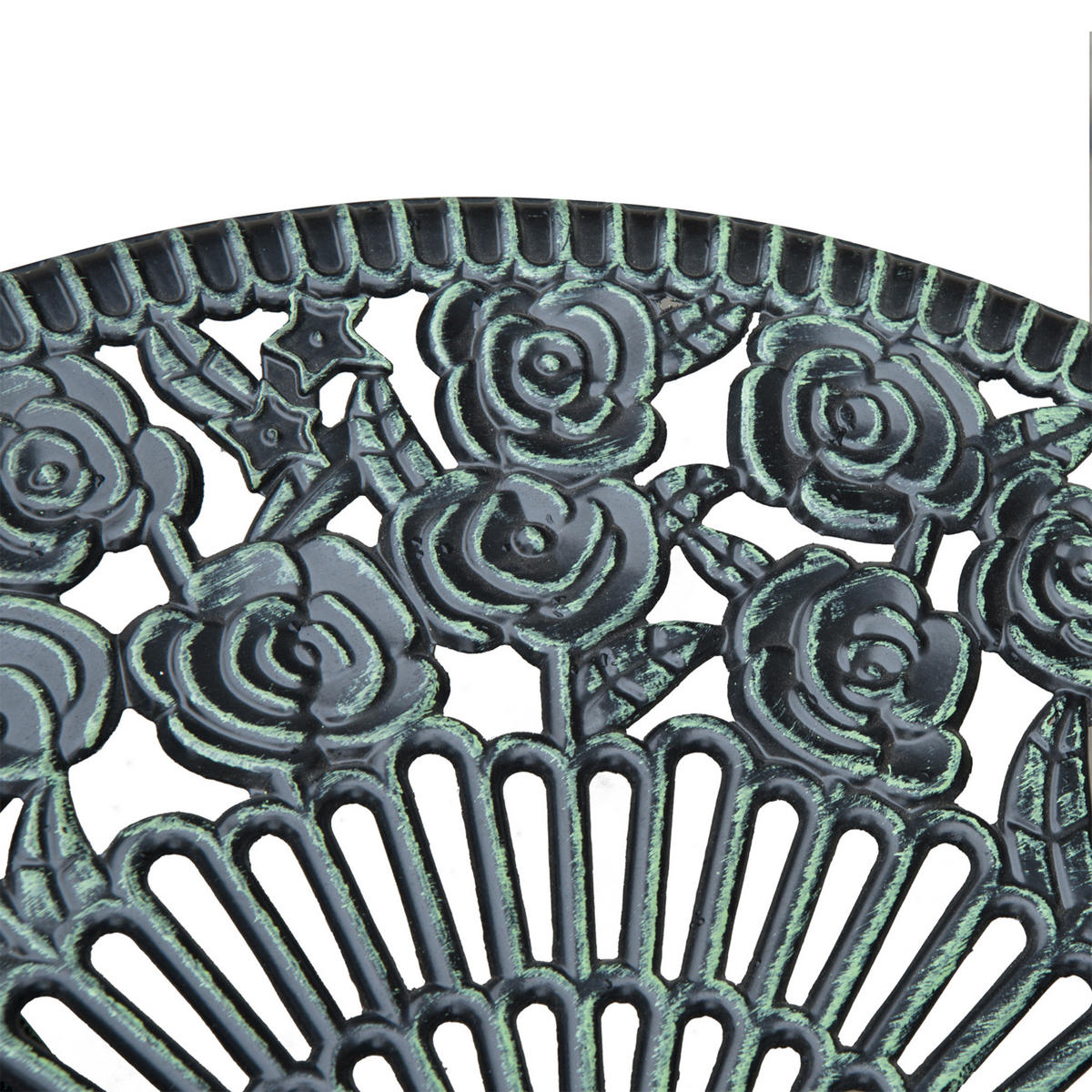 GARTENMÖBEL Set, Gussaluminium, Grün - Grün, Metall - Outsunny