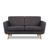 2-SITZER-SOFA TAGIO II mit Armlehnen, Graubraun/Braun - Braun/Grau, Textil (88/80/153cm) - KONSIMO®