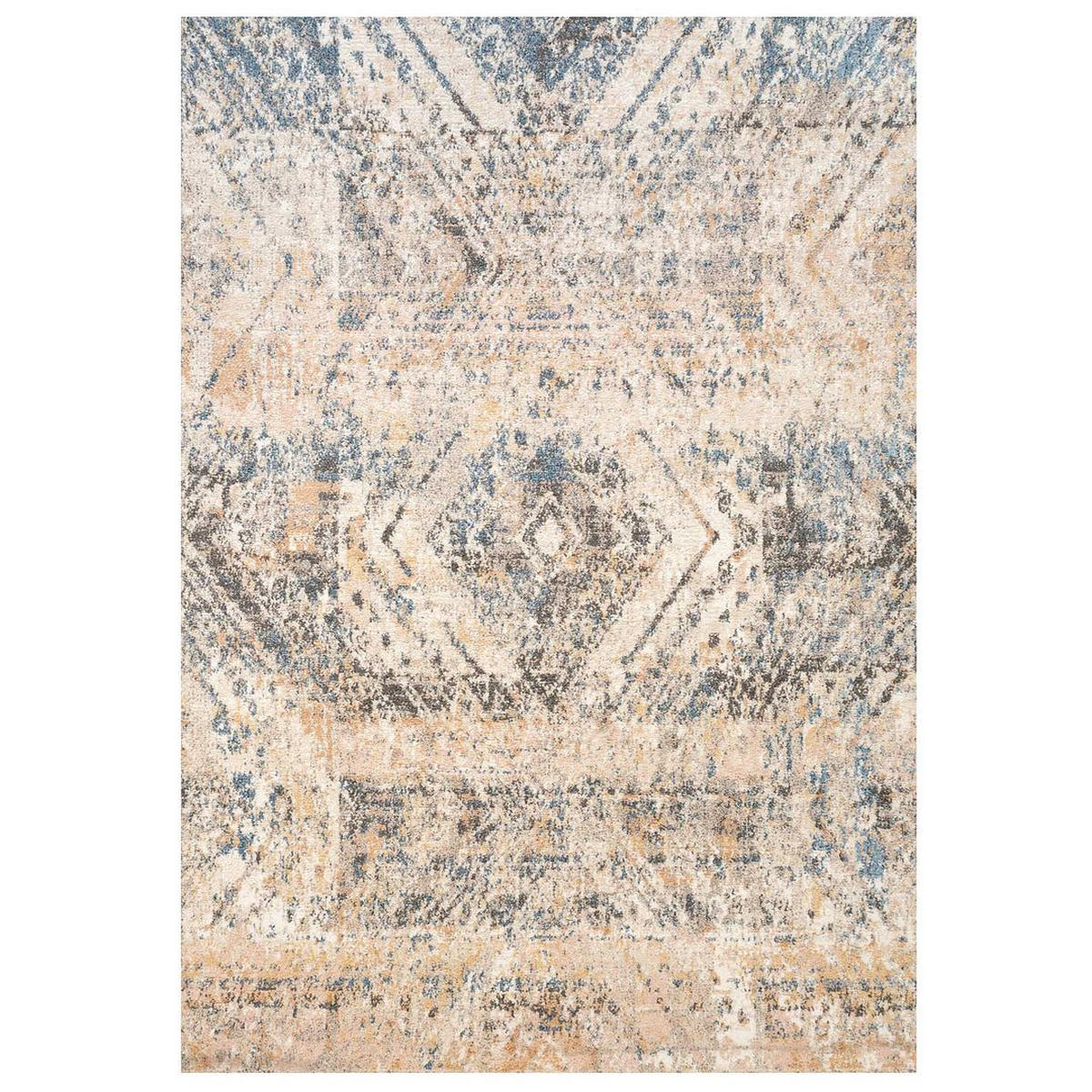 VINTAGE-TEPPICH Ikaro Erin Multi Blau - Blau, Textil (119/170cm) - Kukoon Rugs