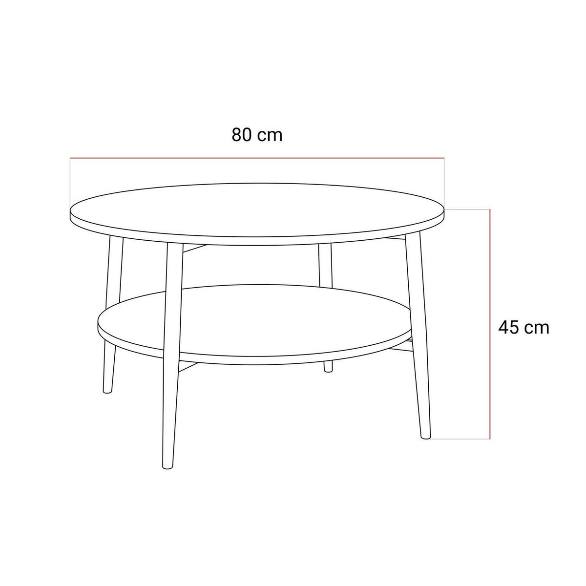 COUCHTISCH NORDIC mit schwarzen Beinen - Schwarz, Metall (80/80/45cm) - Lookway