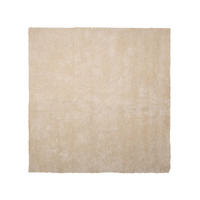 SHAGGY-TEPPICH Demre 200/200 cm - Beige, Kunststoff (200/200cm) - Beliani