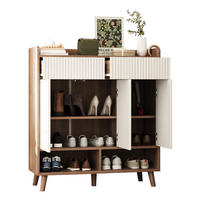 SCHUHSCHRANK aus MDF & Spanplatte 90x35x100cm in Weiß mit Kippsicherung - Weiß, Holzwerkstoff (90/100/35cm) - Modfu
