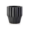 BLUMENTOPF Yvonne Schwarz 13/13/13.5 cm Keramik - Schwarz, Keramik (13.5cm) - Mondex
