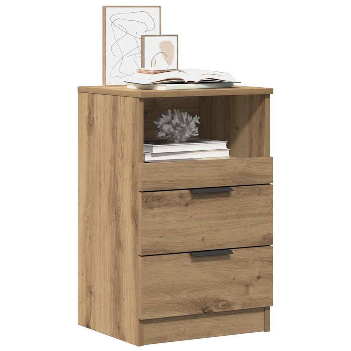 NACHTTISCH Artisan-Eiche 40/36/65 Cm Holzwerkstoff - Braun, Holzwerkstoff (36/65/40cm) - vidaXL