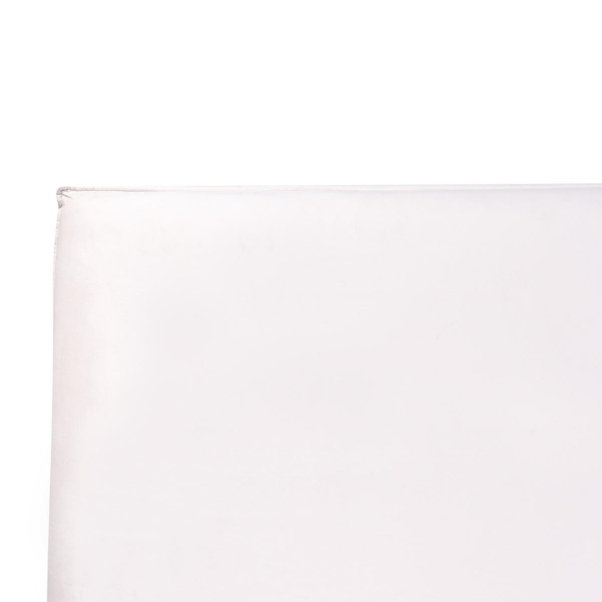 BETT mit Lattenrost 160/200 cm Samtstoff Cremeweiß Lavaur - Creme, Textil (160/200cm) - Beliani