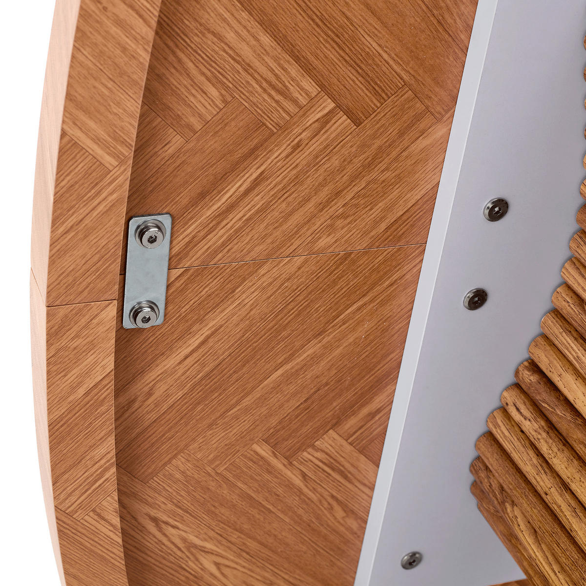 ESSTISCH bogenförmige Säulenstütze 180/90 cm DE-40084 Nussbaum - Walnussfarben, Holzwerkstoff (90/180/76cm) - ComfortXL