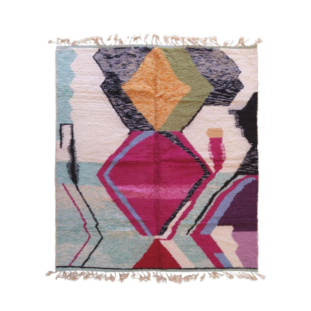 BERBERTEPPICH aus reiner Wolle 254x 291 cm - Multicolor, Naturmaterialien (254/291cm) - AFK Living