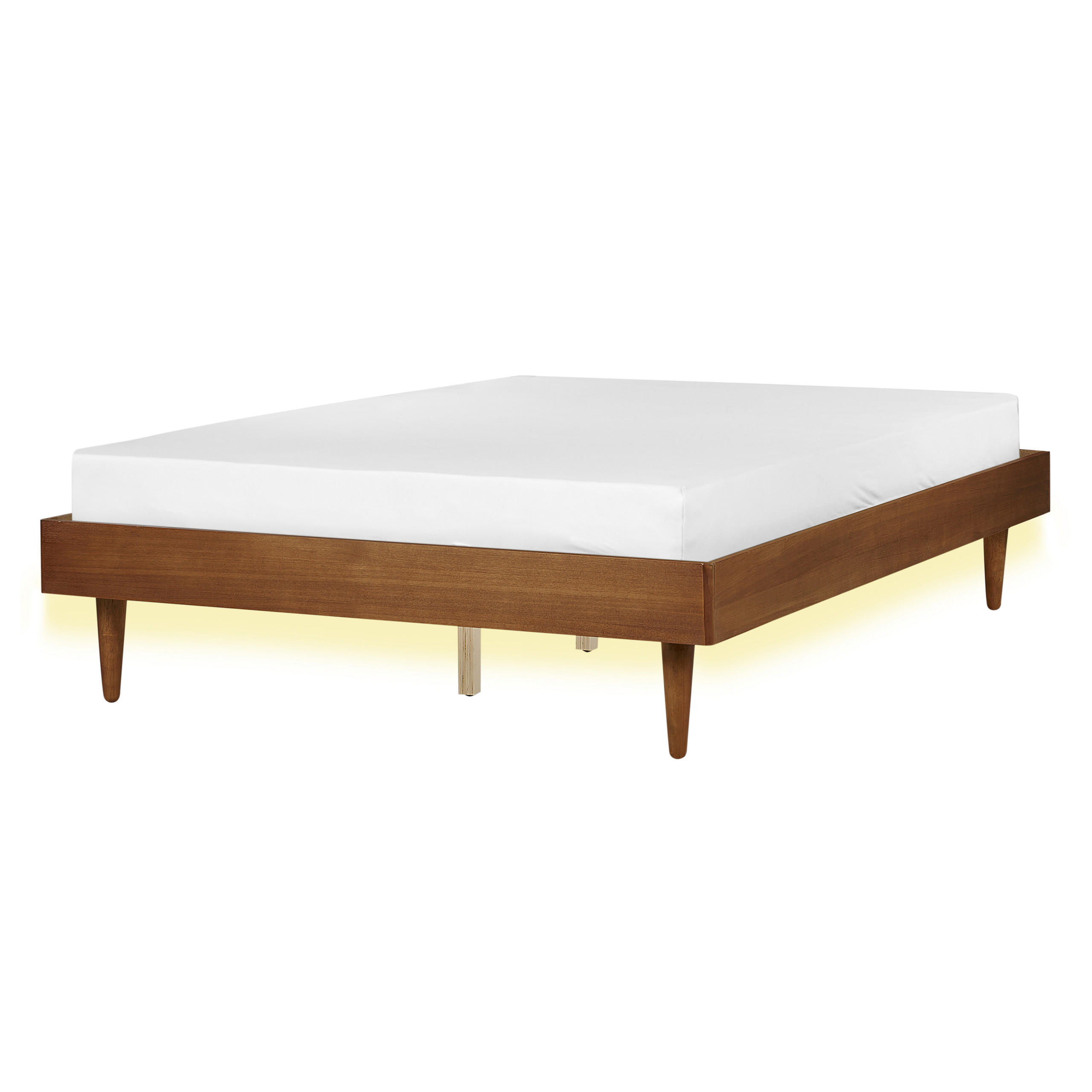 BETT 140/200 cm Braun Toucy - Braun, Holzwerkstoff (140/200cm) - Beliani
