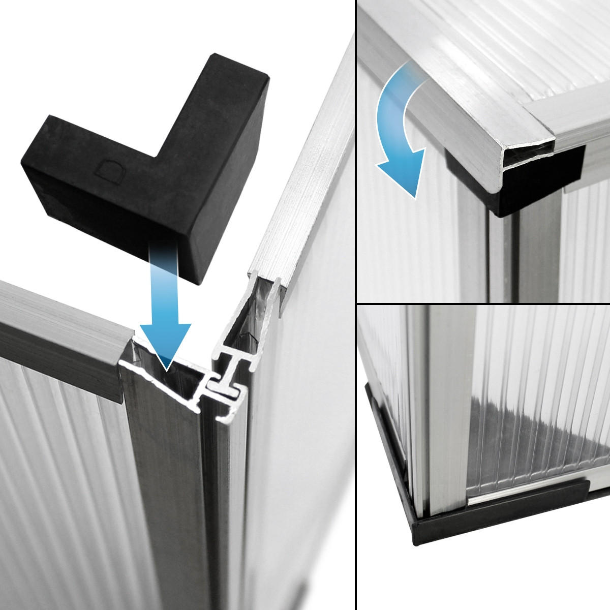FRÜHBEET - Transparent, Metall (60/40/100cm) - ECD-Germany