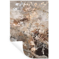 WANDTATTOO Mandelblüte - Kunst - Van Gogh - Beige - Abstrakt 40x60 cm - Braun, Kunststoff (40/60cm) - MuchoWow