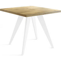 ESSTISCH Quadro quadratischer ausziehbarer, Wotan Eiche 100-150/100/76 cm - Eiche Wotan/Braun, Holz/Holzwerkstoff (100/150/76cm) - WFL GROUP