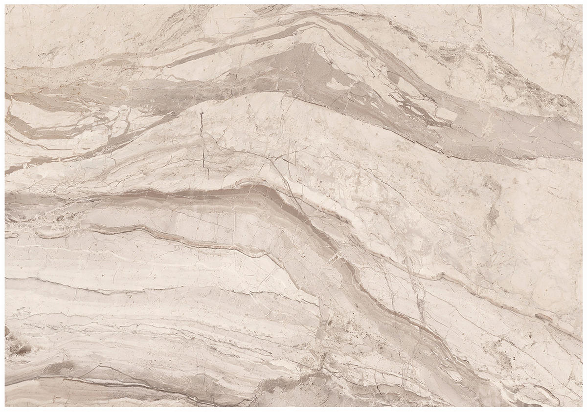 FOTOTAPETE Marmor Abstrakt Beige 368x254 cm - Multicolor, Textil (368/254cm) - Wallarena