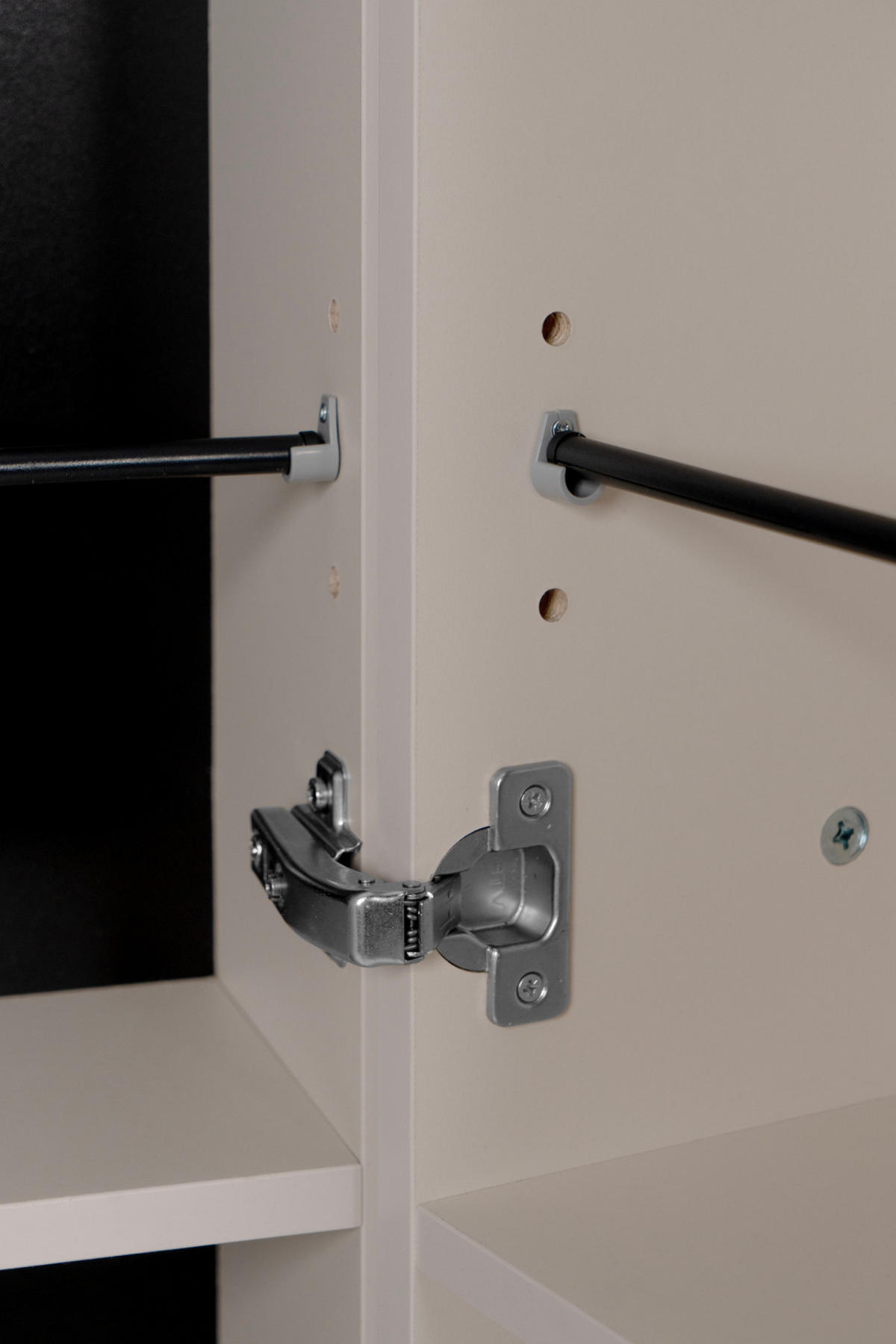 SCHUHSCHRANK Samtfarben 74 cm, Flurschrank aufklappbar für 30 Paar Schuhe - Beige/Schwarz, Holzwerkstoff/Kunststoff (74/181.5/34cm) - Furn.Design