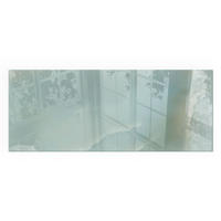 GLASPLATTE für Kamin 125x50 cm - Türkis, Glas (125/50/0.4cm) - TULUP