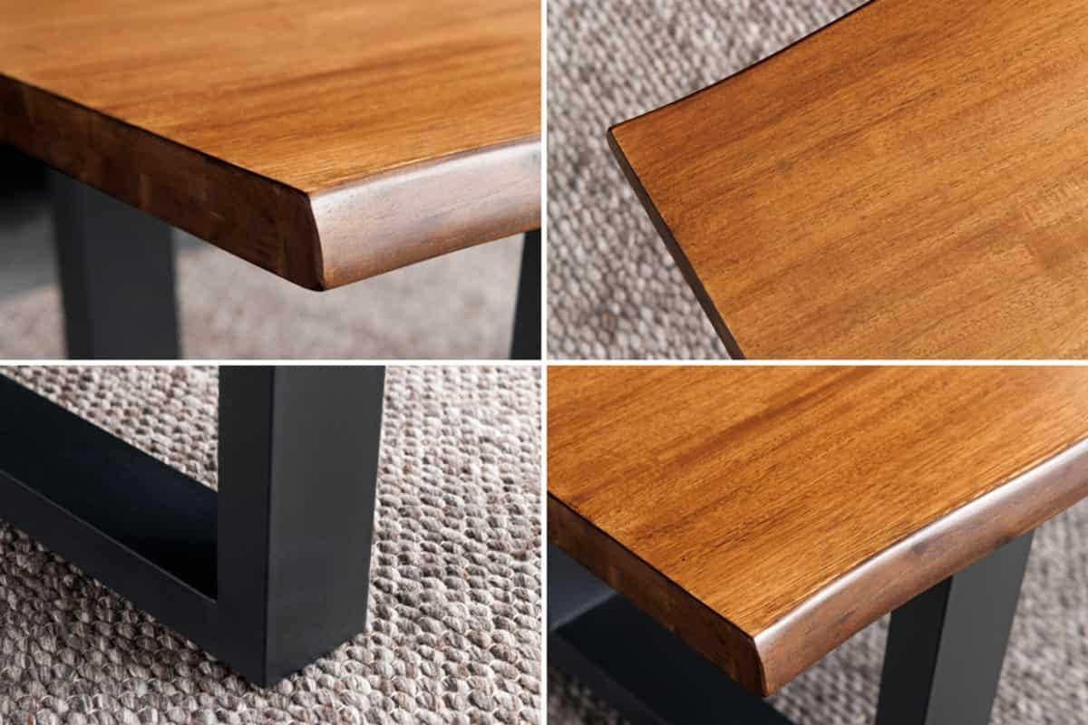 COUCHTISCH GENESIS Akazie rechteckig Braun 110cm - Braun, Holz/Metall (59/110/45cm) - riess-ambiente