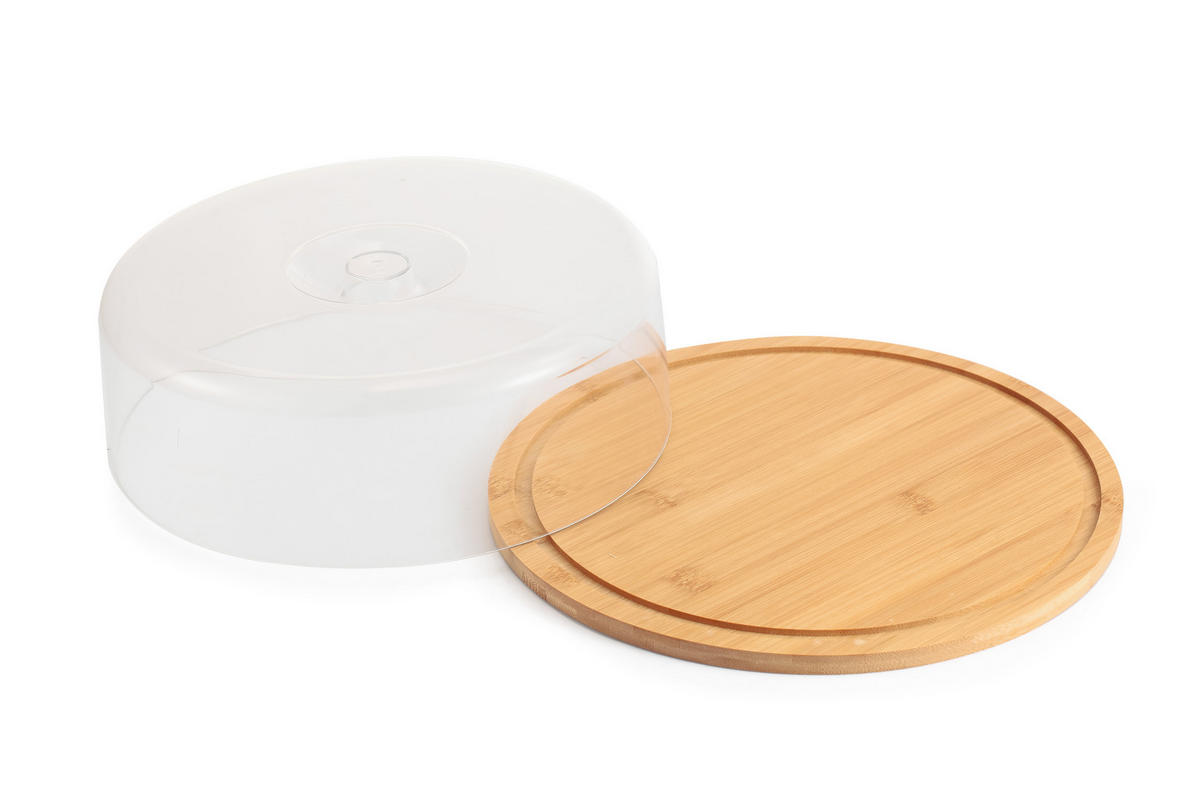 SERVIERBRETT mit Haube Modern Kitchen Naturfarbe 28/28/9 cm Holz - Naturfarben, Holz (28/9/28cm) - Mondex