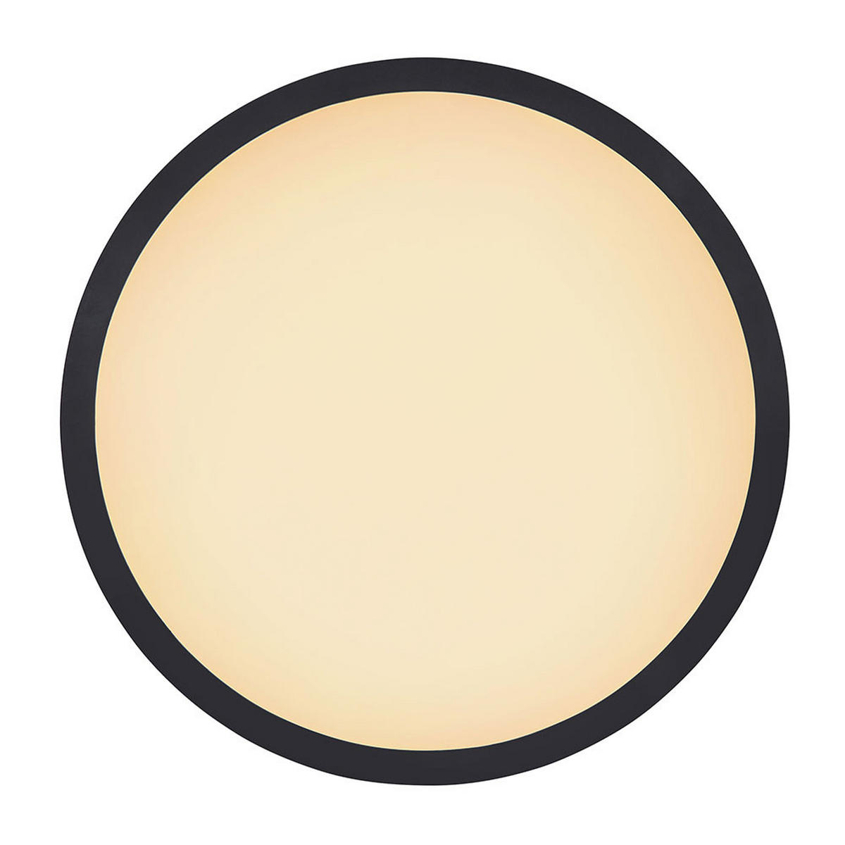 LED DECKENLEUCHTE Kunststoff Schwarz - Schwarz, Kunststoff (29.4/29.4/2.5cm) - Globo Lighting