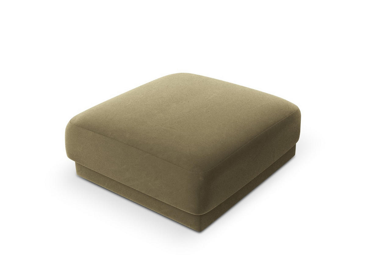 POUF Miley aus Samt grün - Grün, Textil (90/40/90cm) - Micadoni