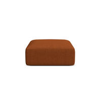 POUF Campi aus strukturiertem Stoff ziegelrot - Orange, Textil (90/40/90cm) - Cosmopolitan Design