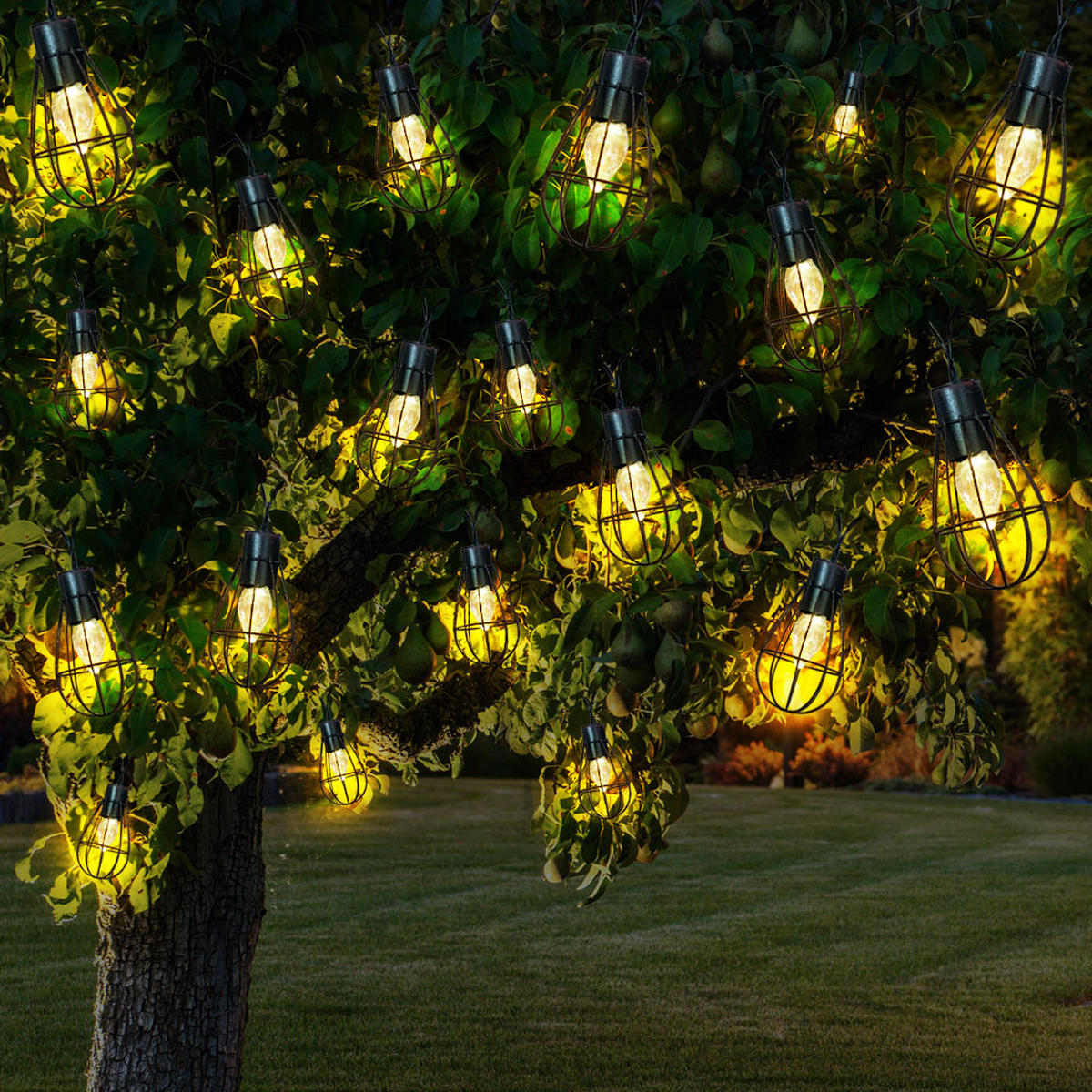 LED AUSSENLEUCHTE Solar Rostoptik Braun - Braun, Kunststoff/Metall (200/6/6cm) - Nowa