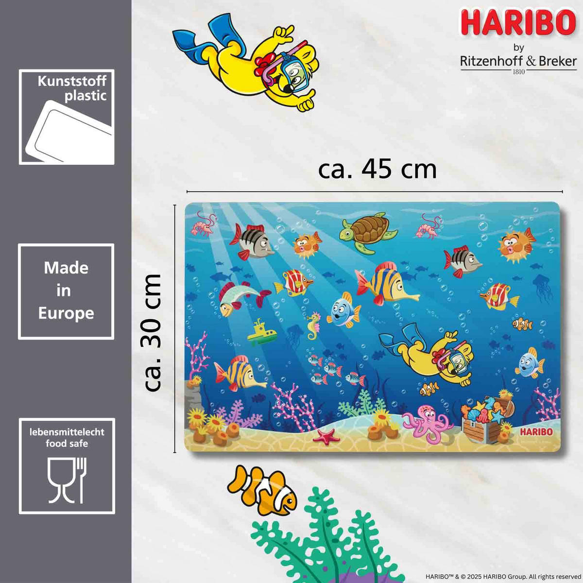 KINDERGESCHIRR-SET Haribo Seaworld bunt - Multicolor, Keramik (1/1/1cm) - Ritzenhoff Breker