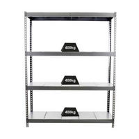 SCHWERLASTREGAL METAL BEAST FOUR | HxBxT 200x240x60cm | Fachlast 400kg | Grau - Grau, Metall (240/200/60cm) - PROREGAL
