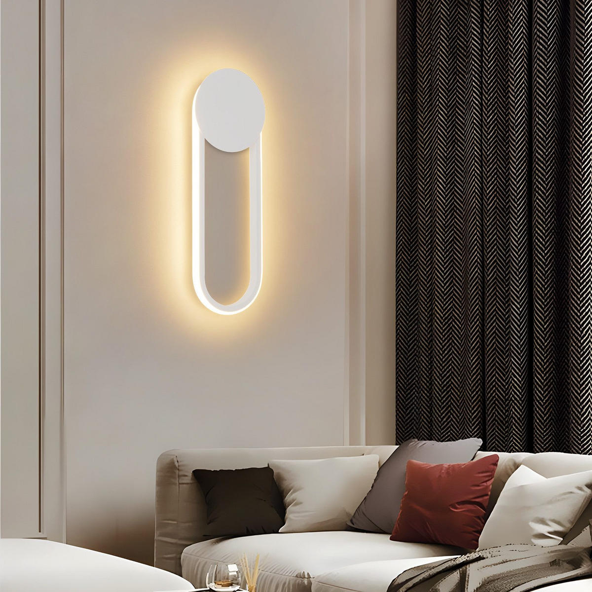 LED WANDLEUCHTE FRANKLIN II 41.5/14/4 cm - Weiß, Metall (14/4/41.5cm) - Nettlife