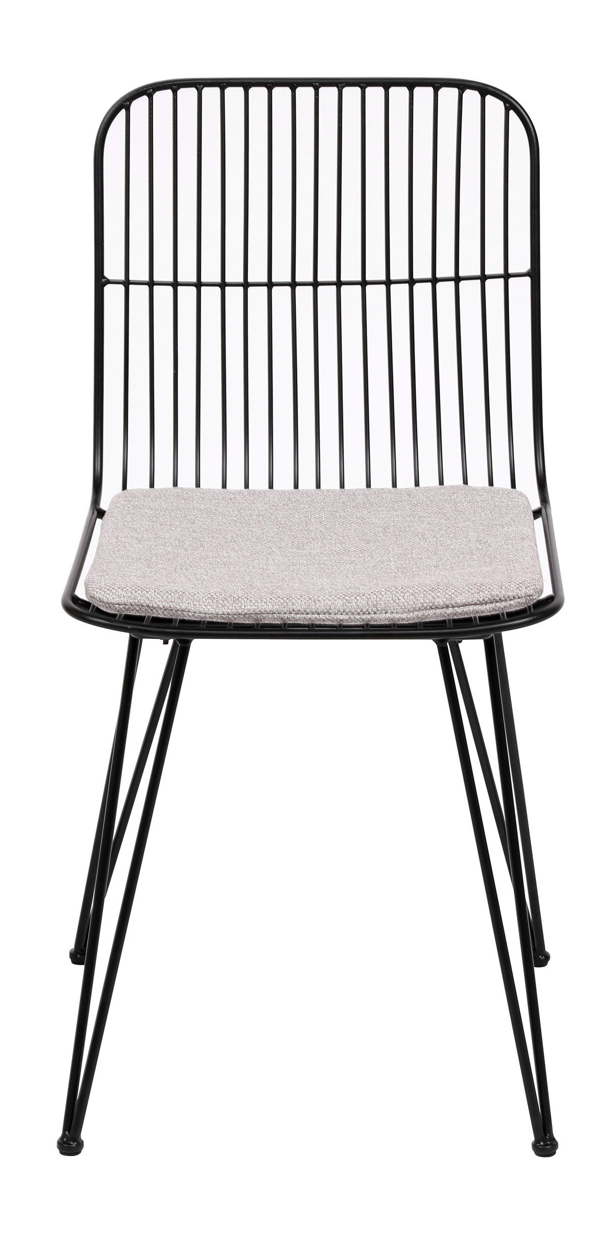STUHL 2er-Set Metall Grau - Grau, Metall (42.5/83/46.5cm) - Nordlys