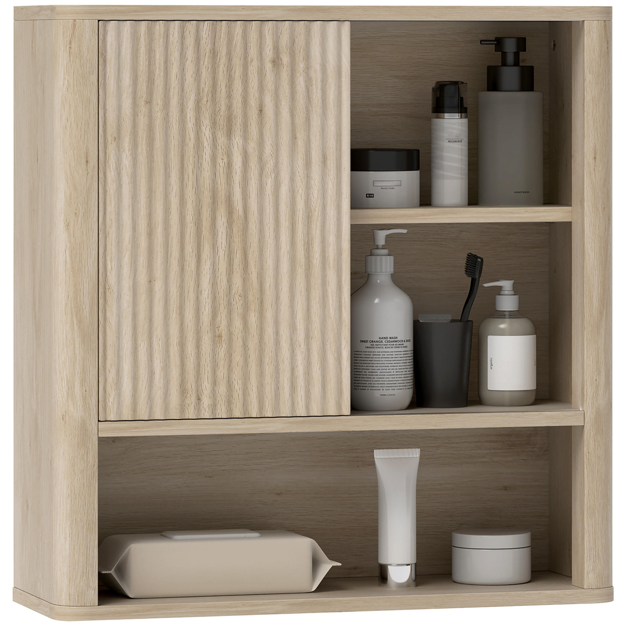 HÄNGESCHRANK Naturholz 1 Stück - Beige, Kunststoff (60/62/20cm) - GiPP
