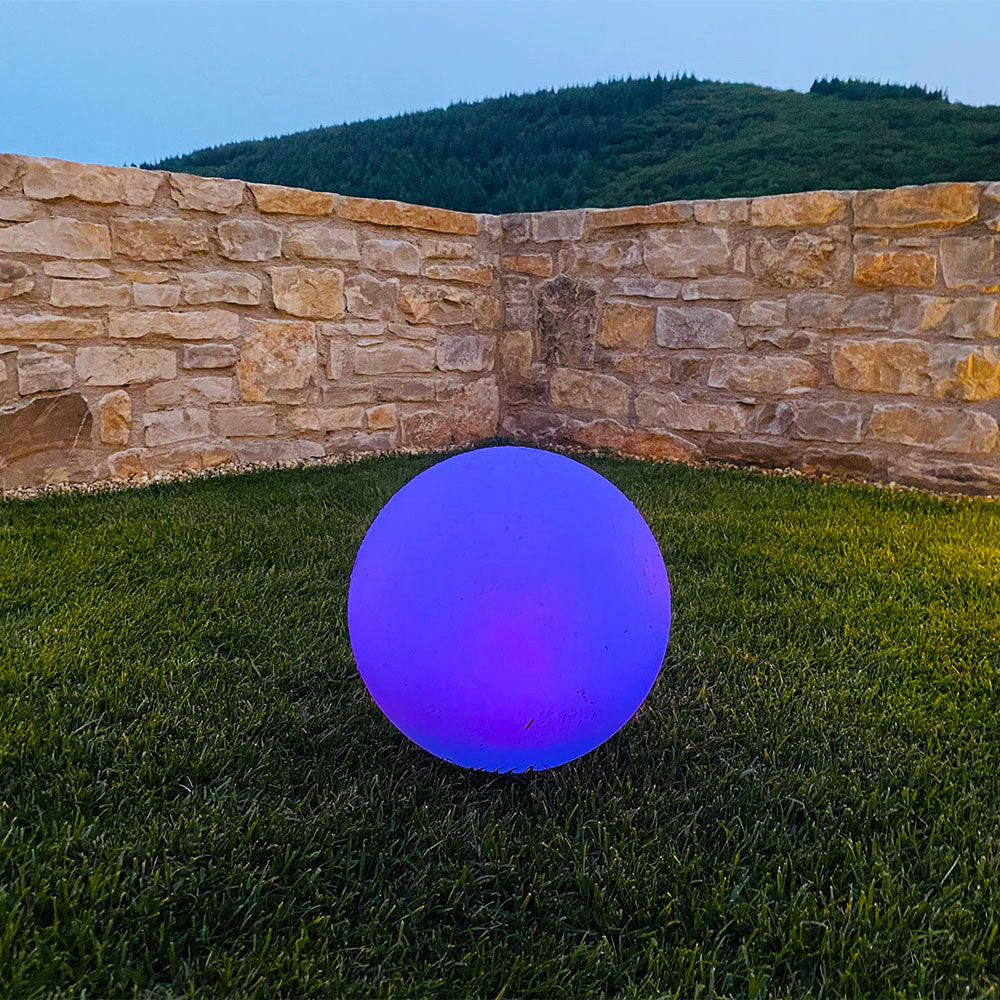 SOLAR-KUGEL SOLSTY weiß - Weiß, Kunststoff (30/30/30cm) - Lumisky