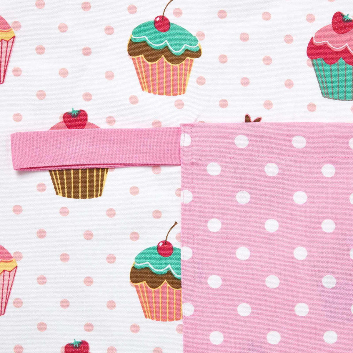 KOCHSCHÜRZE Cupcakes, 100% Baumwolle - Rosa, Textil (80/85cm) - Homescapes