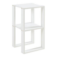 BEISTELLTISCH Thyholm - Weiß, Holzwerkstoff (30/30/55cm) - [en.casa]
