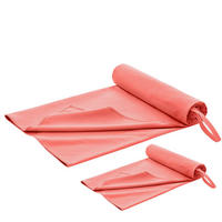 SPORTHANDTUCH Folke 180/90 & 80/40 cm, 2er-Set, Rot - Rot, Textil (90/180cm) - Blumtal